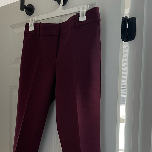 Ann Taylor Burgundy Trousers - Picture 3 of 8